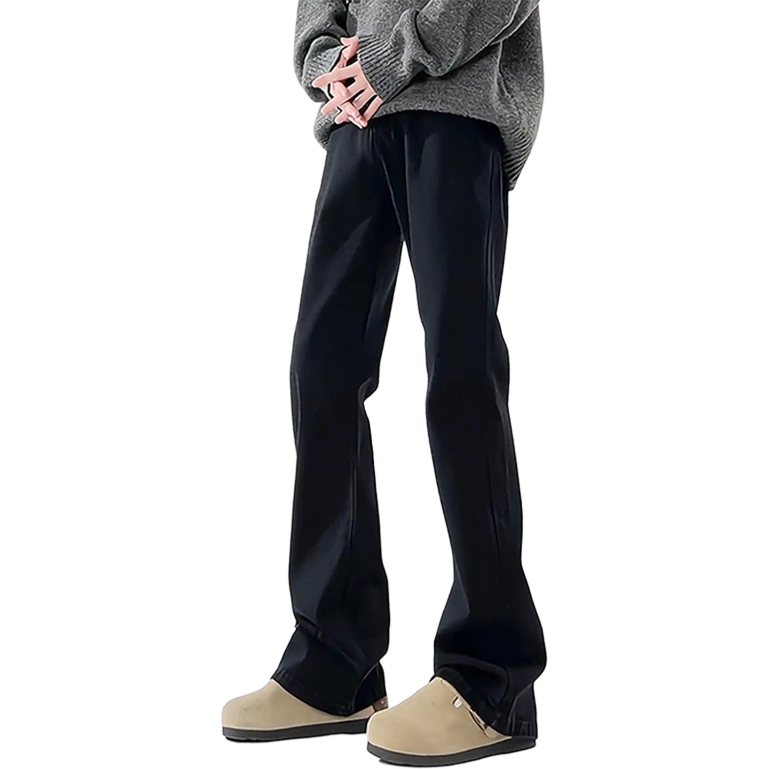 

Джинсы Unisex утепленные с флисовой подкладкой прямого кроя ZIAREL, черный [fleece-lined and thickened]