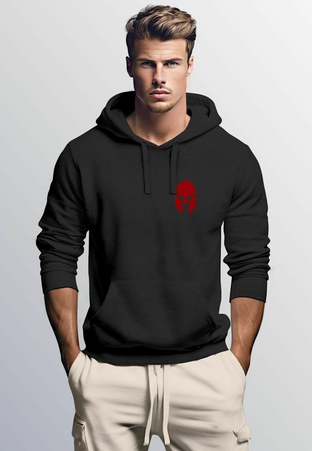 

Толстовка LOGO SPARTA SPARTANER GLADIATOR KRIEGER WARRIOR FASHION STREETSTYLE Neverless, цвет schwarz rot