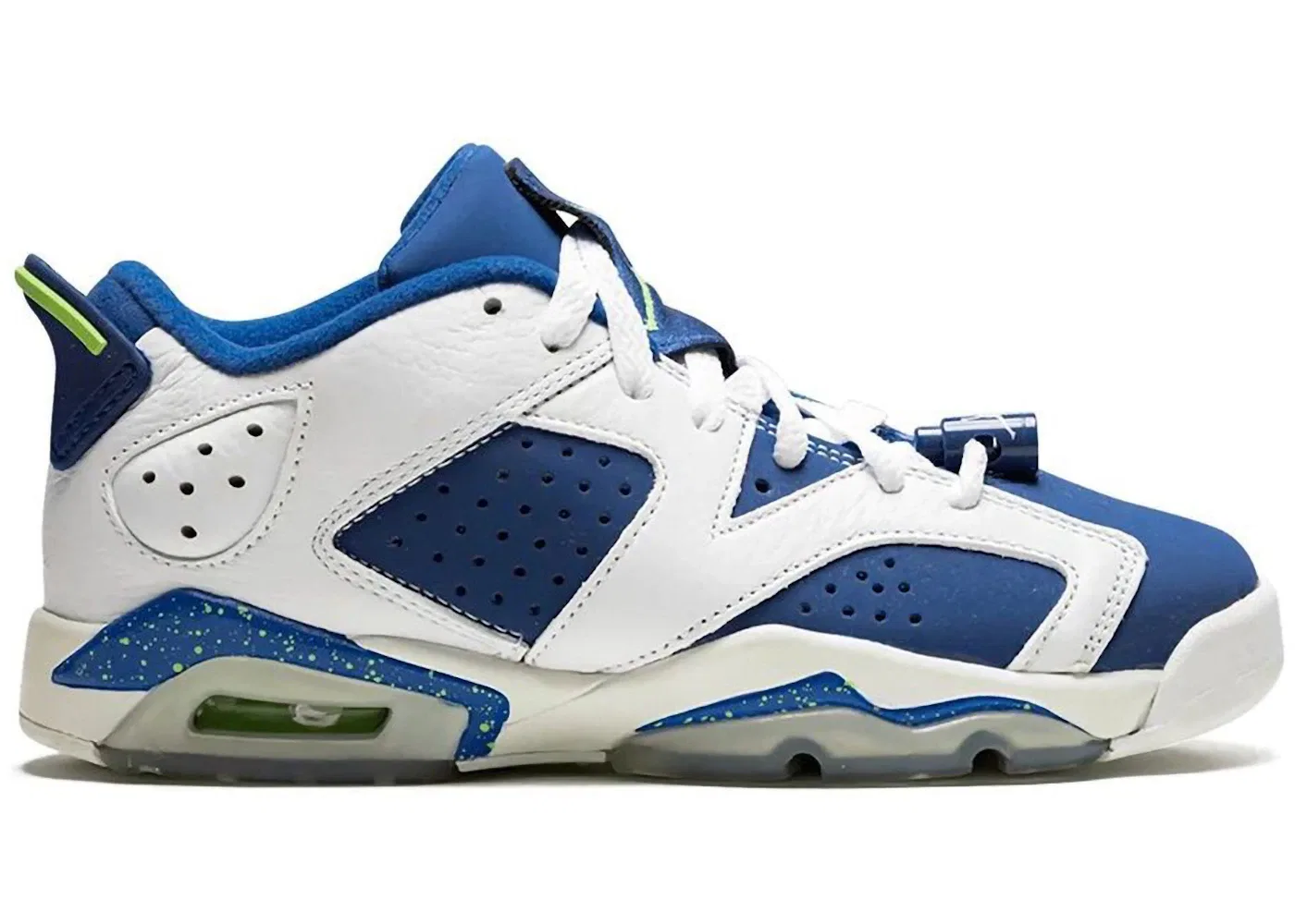 Детские кроссовки Lifestyle Jordan 6 Low Jordan, White Ghost Green Insgn Blue