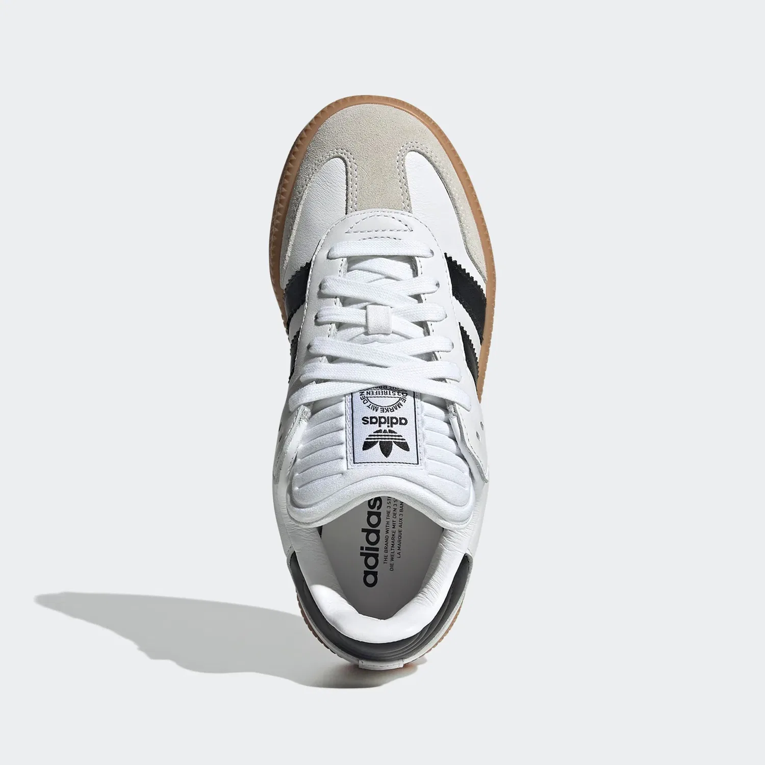 Детские кроссовки с увеличенной подошвой Adidas Originals, Cloud White/Core Black — фото 4