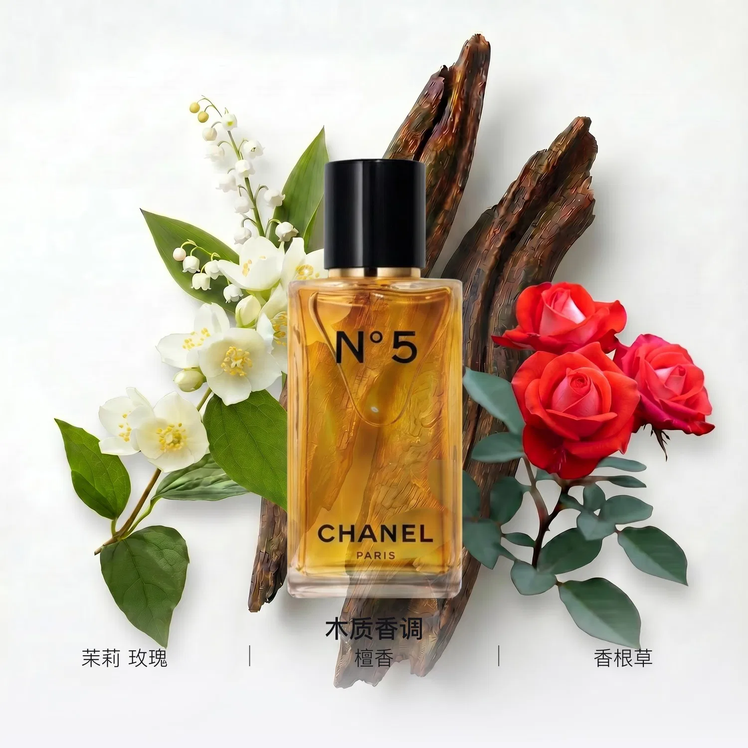 Женские духи Chanel N5 Classic 75 мл, Woody Tones — фото 2