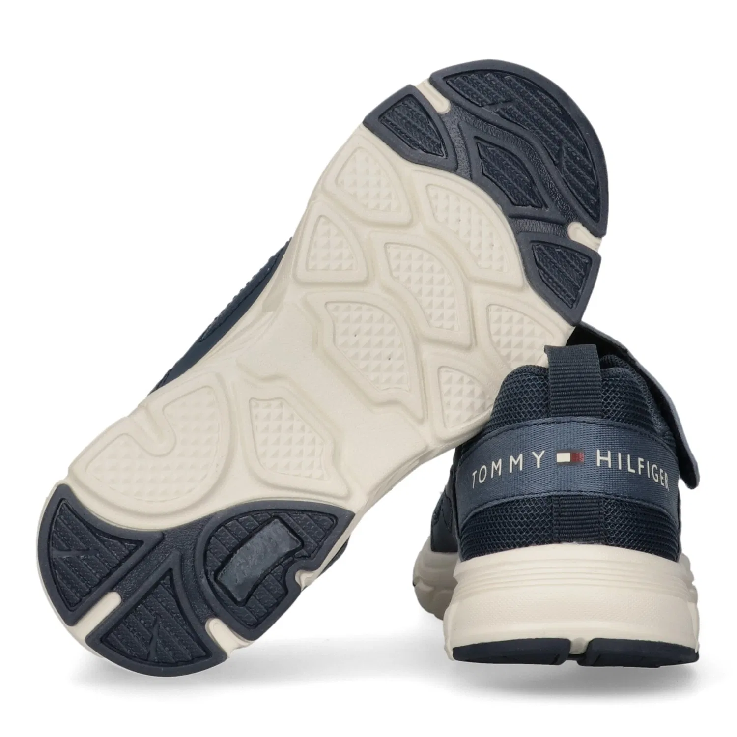 Детские текстильные кроссовки с липучкой Tommy Hilfiger, Blue — фото 2