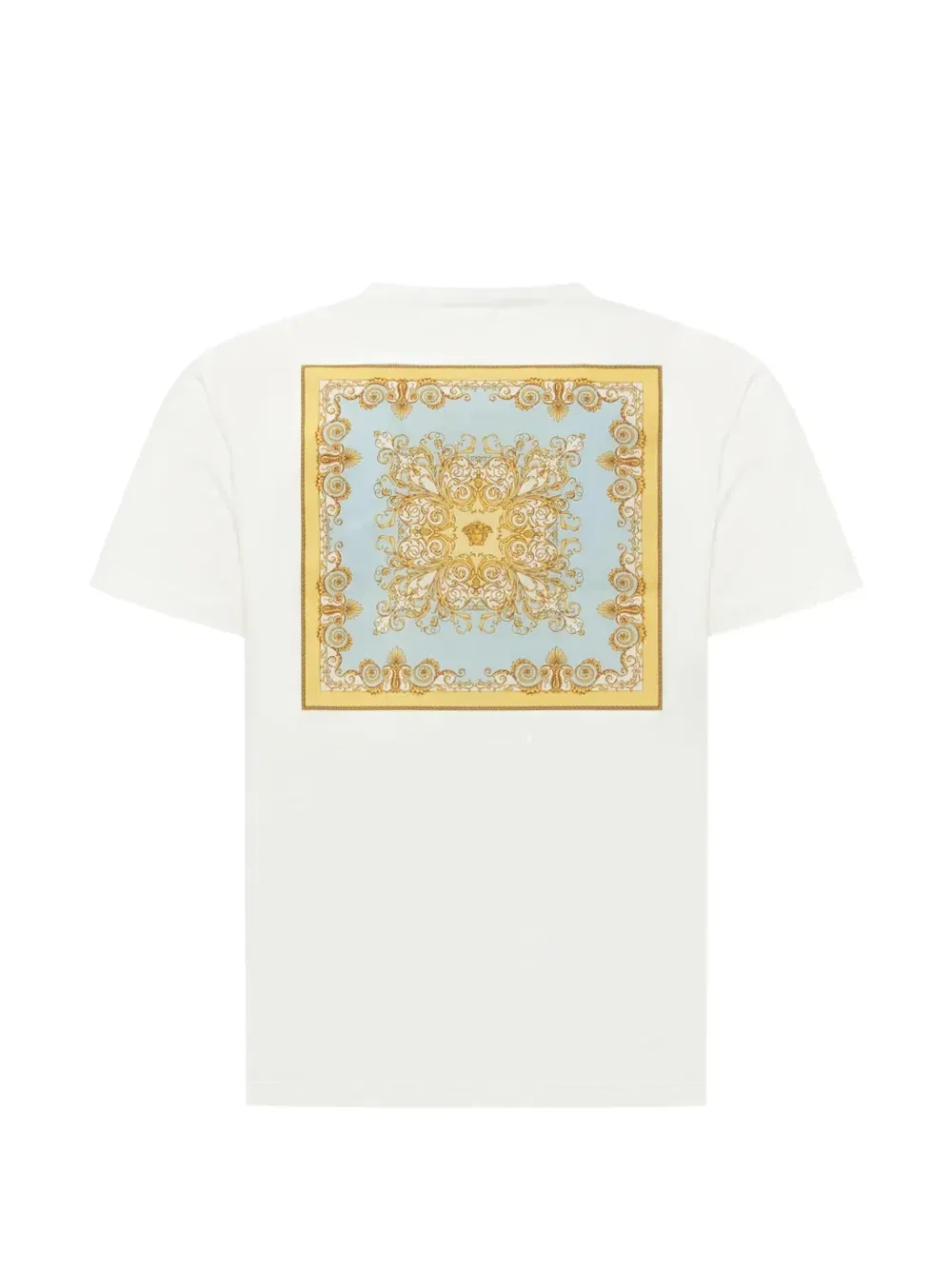 Футболка с принтом Barocco и логотипом Versace Kids, белый — фото 2