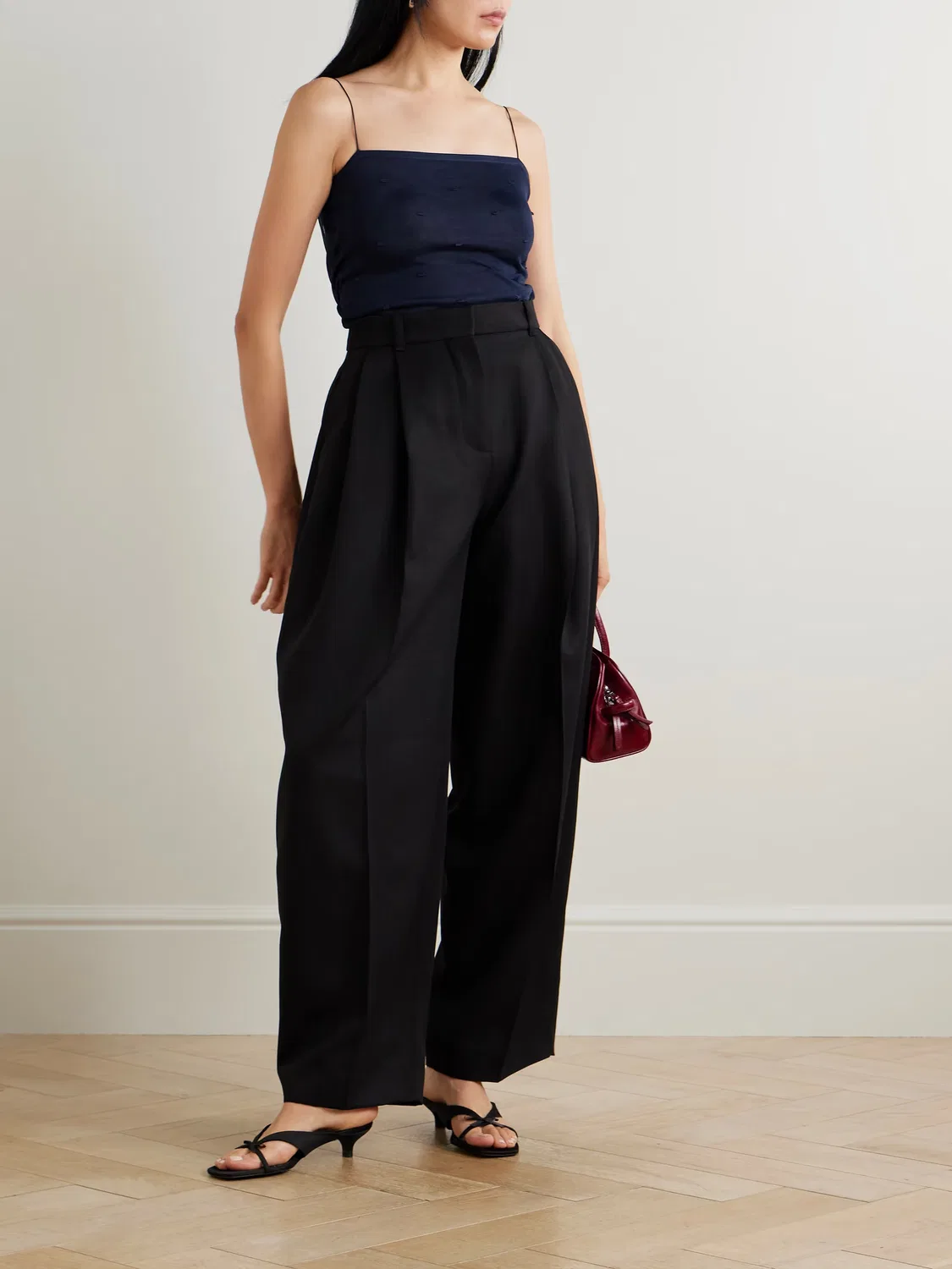 Вязаная блуметисовая майка Jacquemus, темно-синий — фото 2
