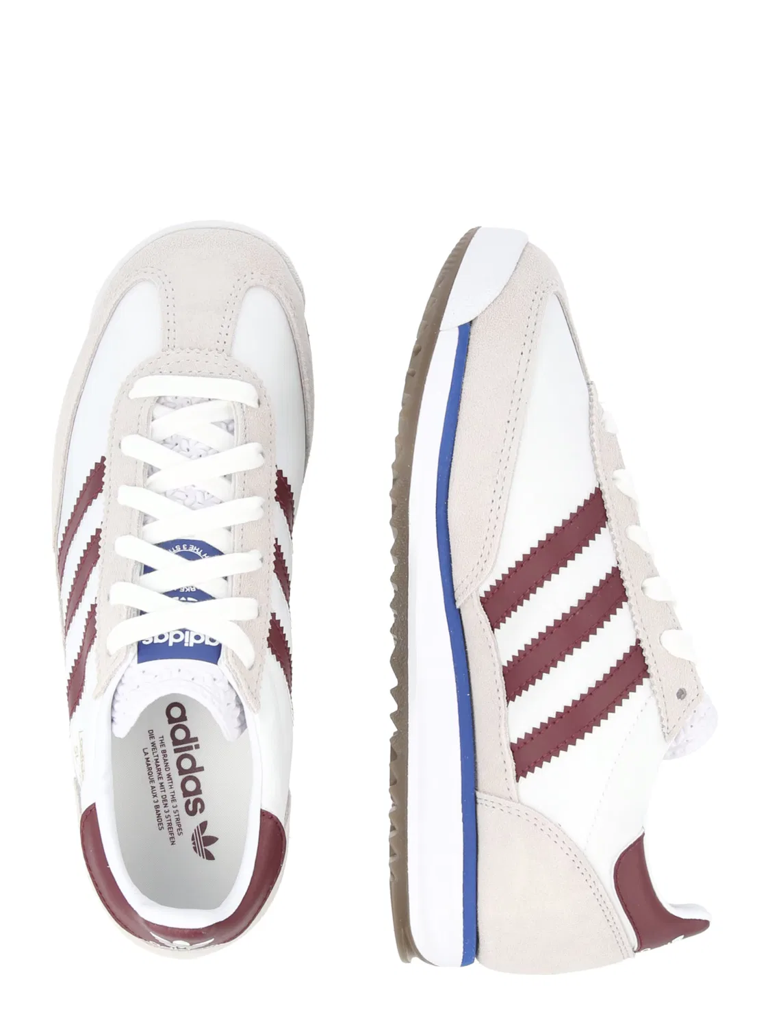 Кроссовки Adidas Originals SL 72 RS белого цвета — фото 2