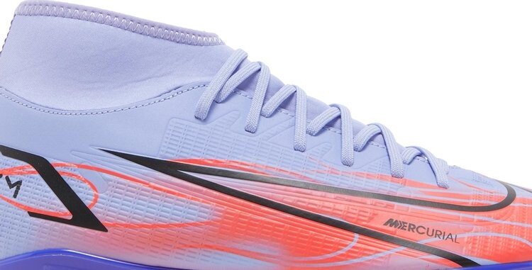 Бутсы Nike Kylian Mbappé x Mercurial Superfly 8 Club MG 'Flames', фиолетовый — фото 3