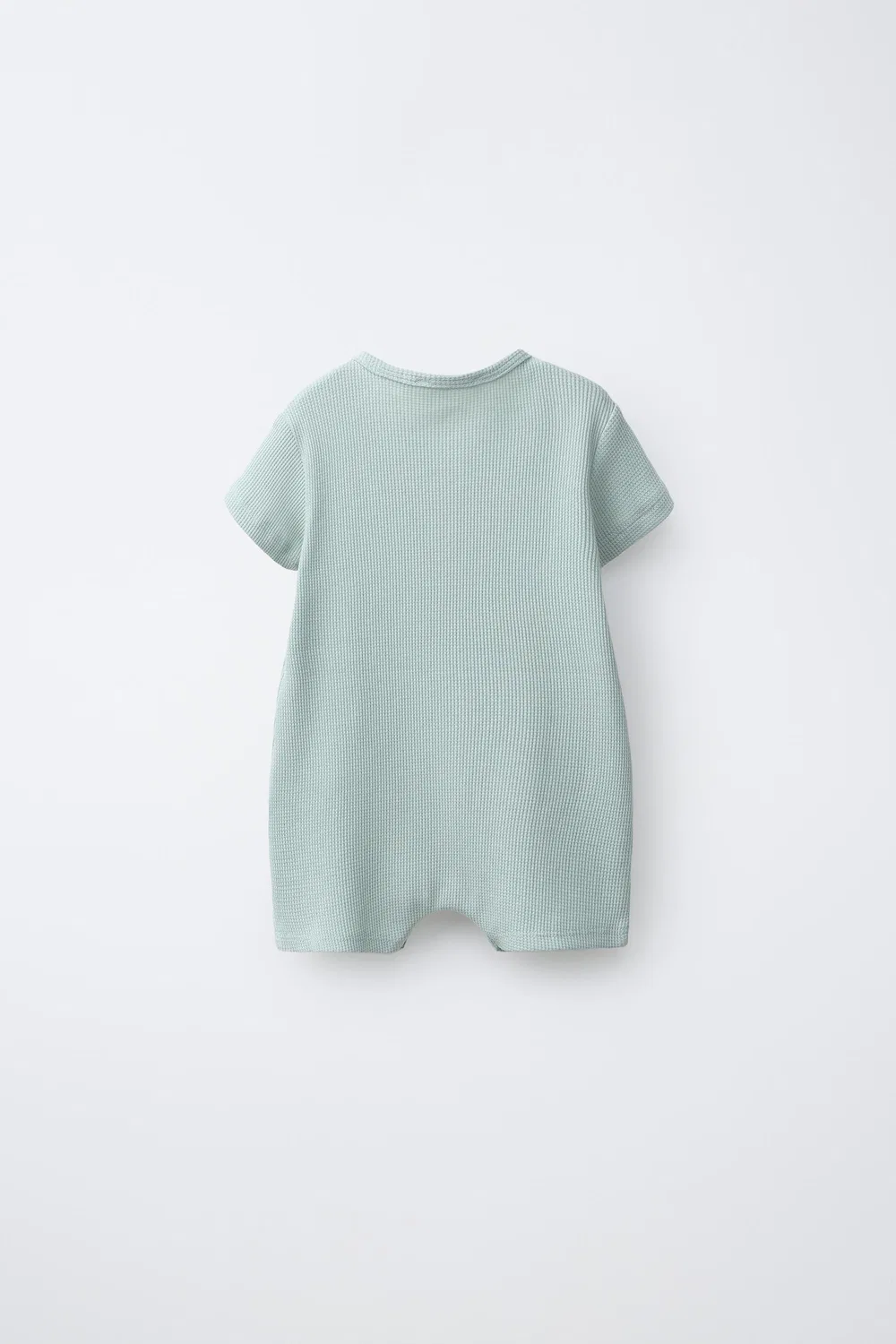 Комбинезон Henley из вафельной вязки ZARA, Sea Green — фото 2