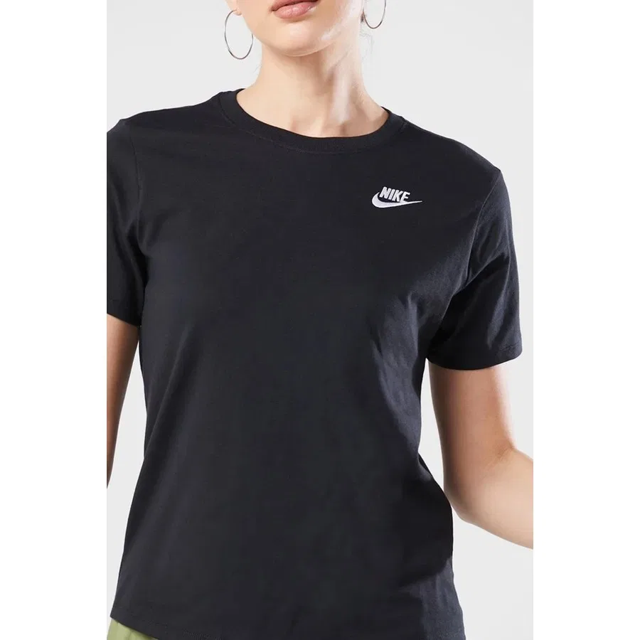 Футболка спортивная с коротким рукавом Sportswear Club Essentials Nike, Черный — фото 3