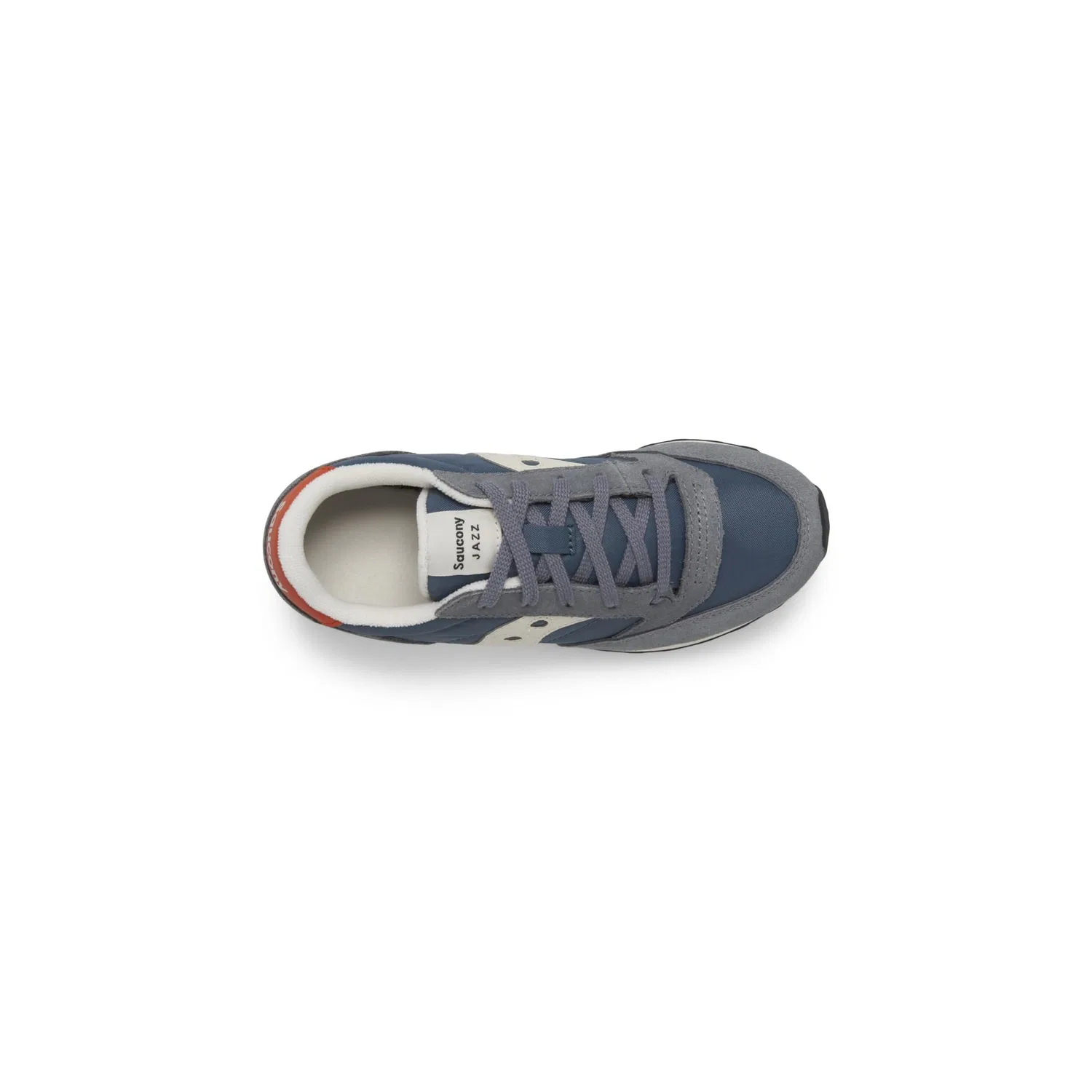 Детские кроссовки для мальчиков и девочек с шнуровкой Jazz Original Saucony, Grey Blue Orange — фото 4