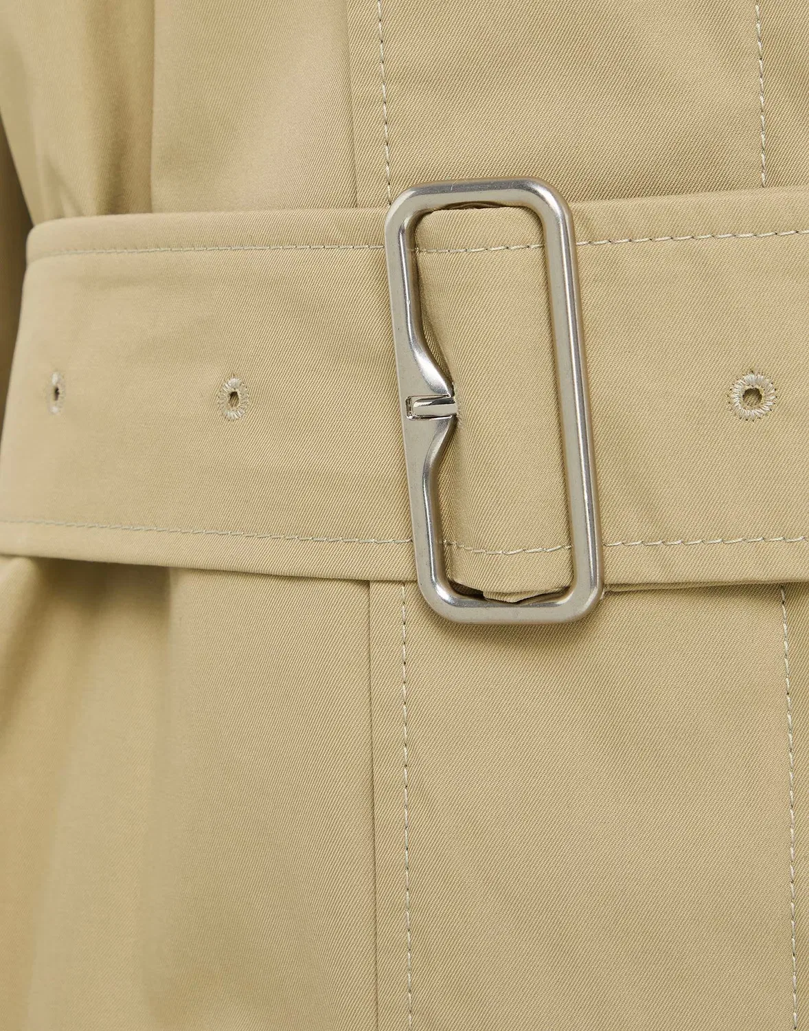 Женский тренчкот из габардина Khaki Burberry — фото 4