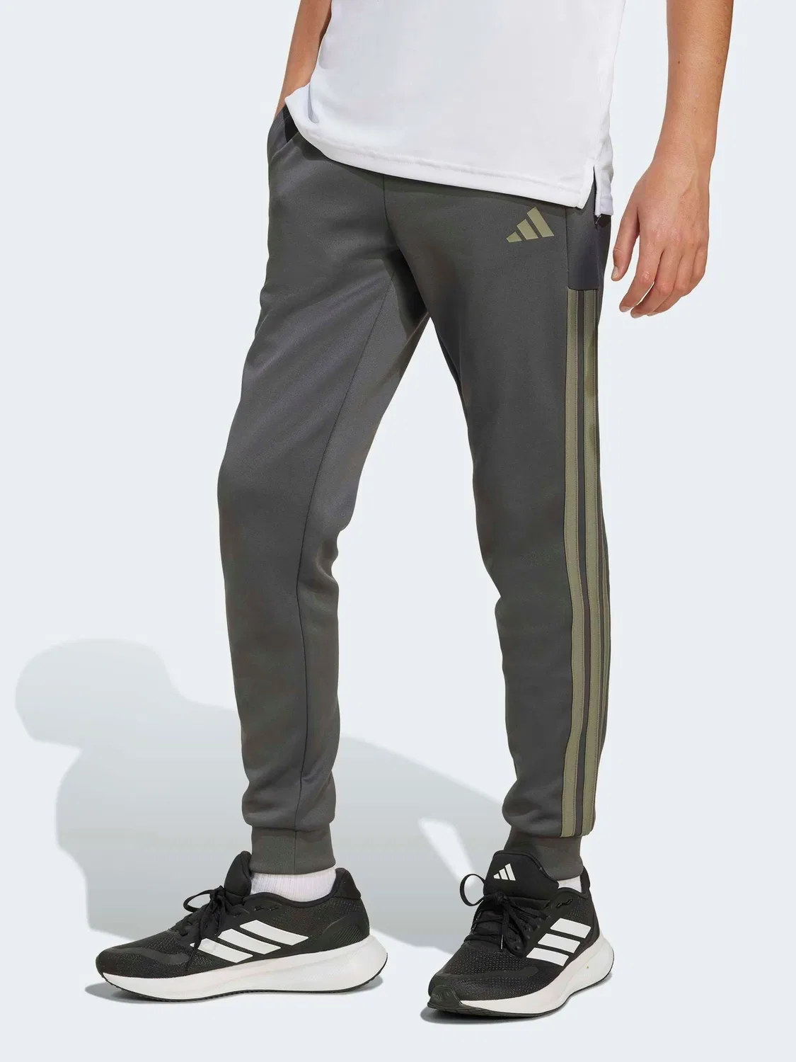 Брюки спортивные с 3 полосками, Essentials adidas, серый