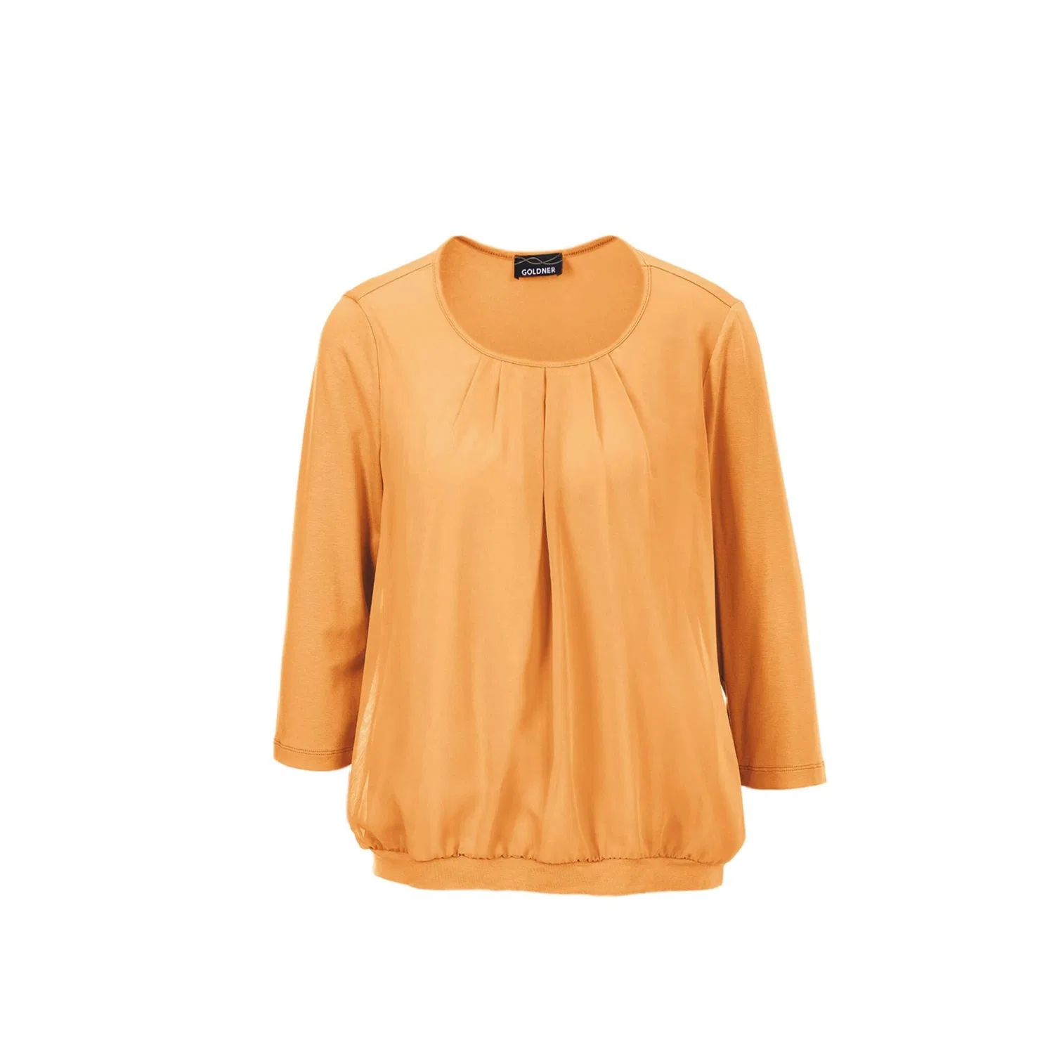 Женская блуза с шифоновой вставкой GOLDNER, Saffron
