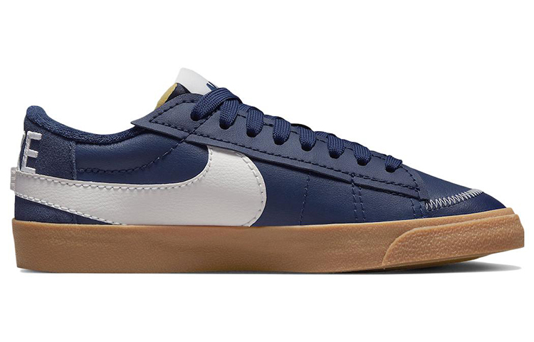 Кроссовки Nike Blazer Low 77 Jumbo, темно-синий/белый — фото 2