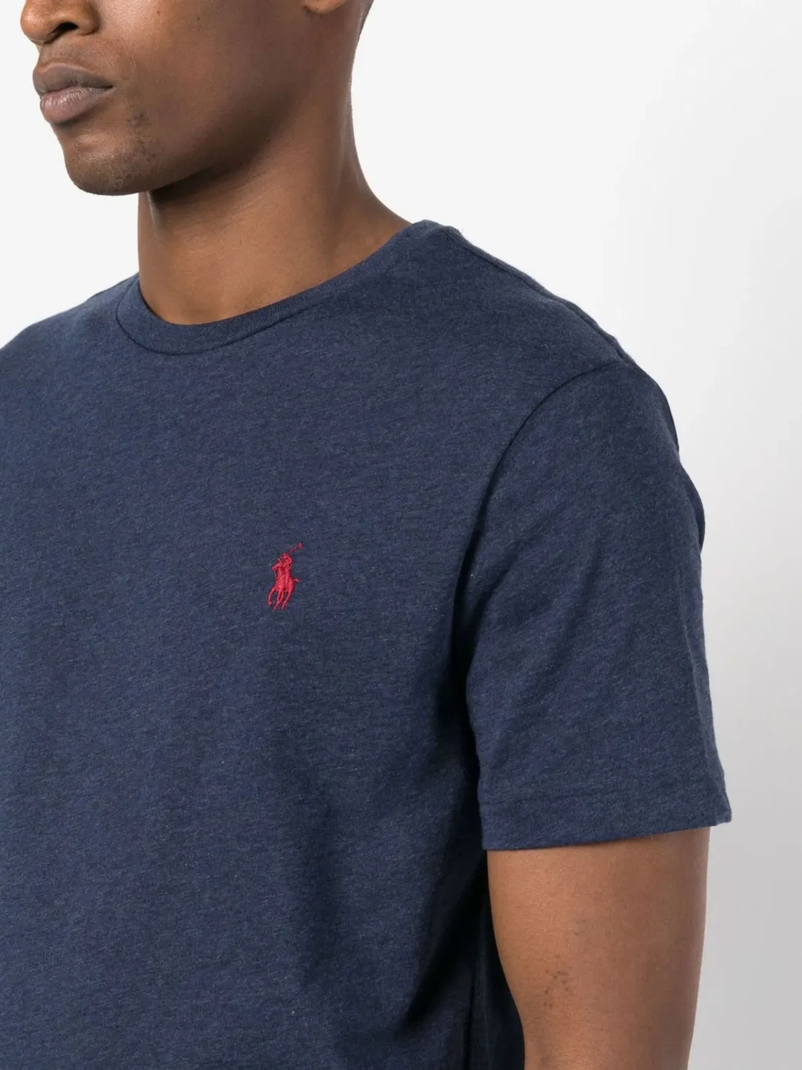 Polo Ralph Lauren Футболка с вышитым пони, синяя — фото 3