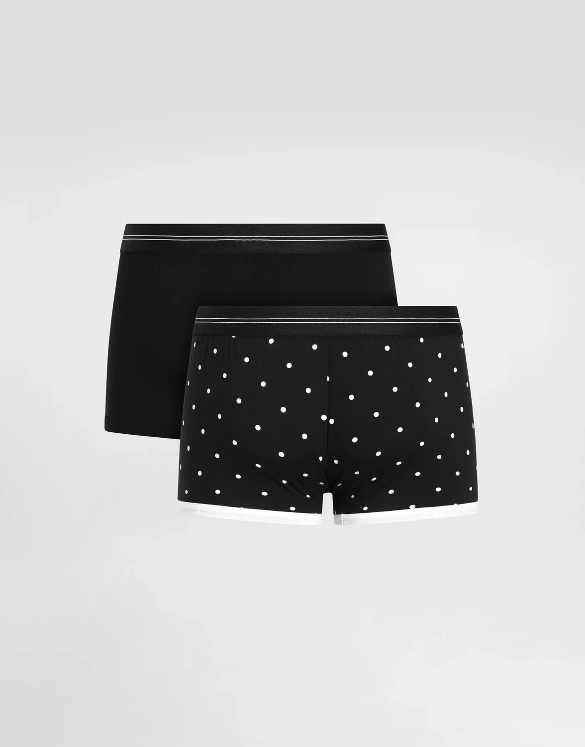 Комплект трусов-боксеров из хлопкового джерси Dolce & Gabbana, бежевый