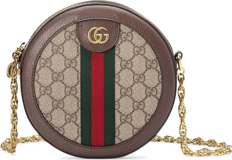 

Сумка Gucci Ophidia GG Mini Round Bag Beige, бежевый