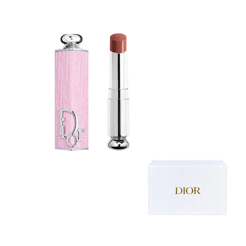 Женская губная помада с серебристым узором, увлажняющая, Rose Pink Print Shell+616 NUDE MITZAH Maple Sugar Cinnamon, DIOR, Silver Wicker Pattern