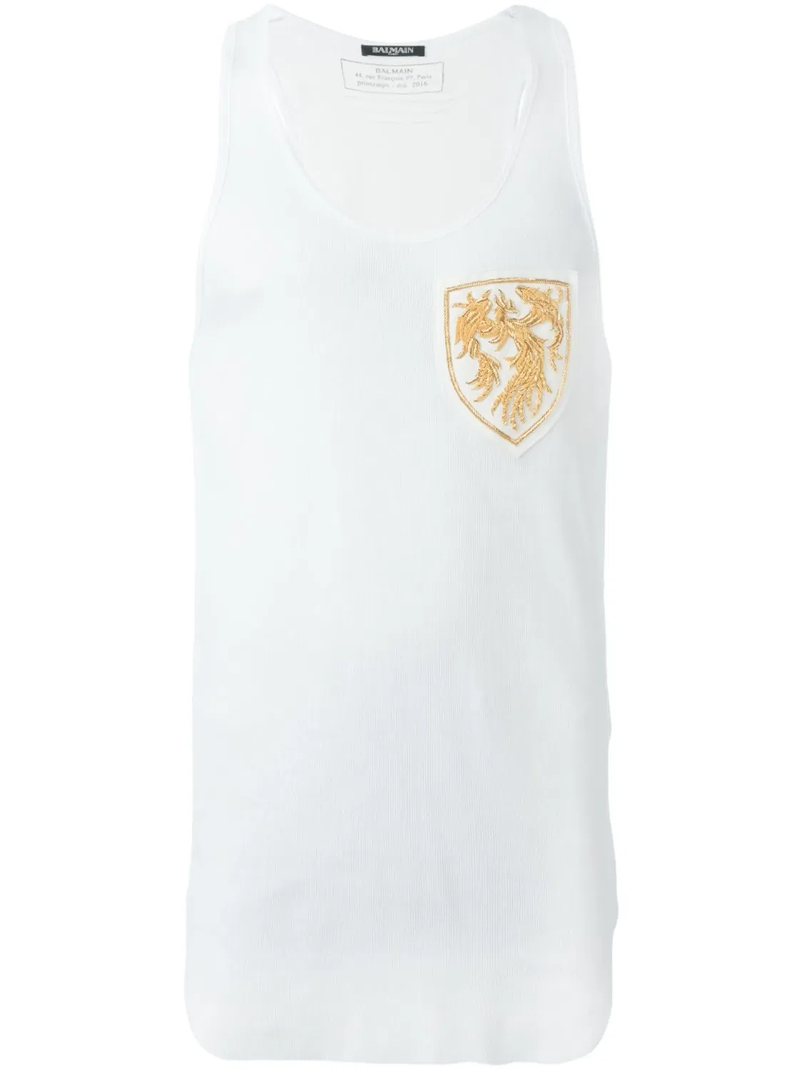 Balmain Жилет Insignia белый