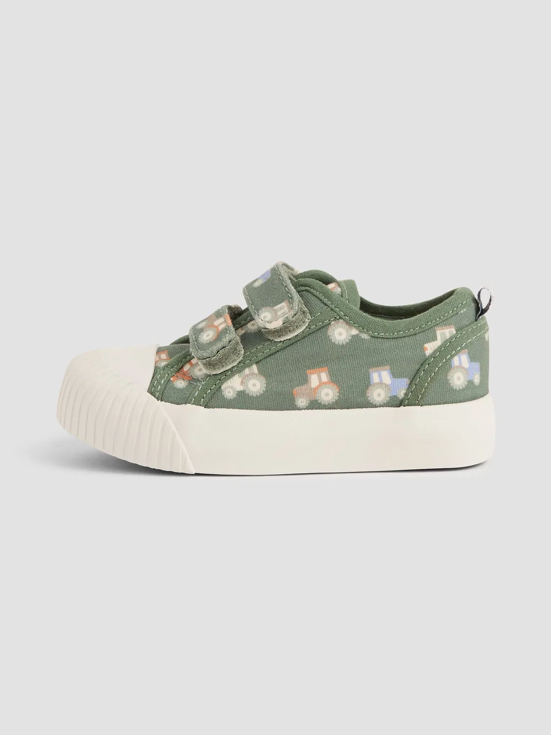 Кеды JoJo Maman Bébé Double Strap Canvas Pumps, хаки — фото 3