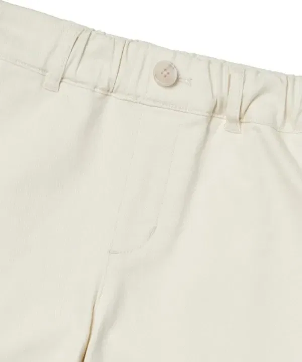 Чинос брюки на резинке Regular Fit, Musinsa Standard Kids, кремовый — фото 4