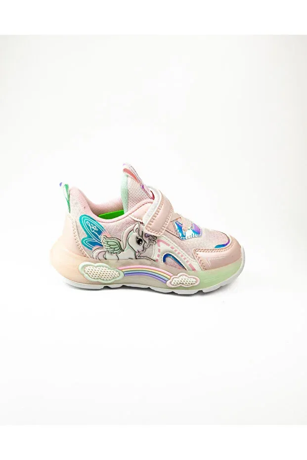 Детские кроссовки для девочек со светодиодами Pepino, Pink — фото 2