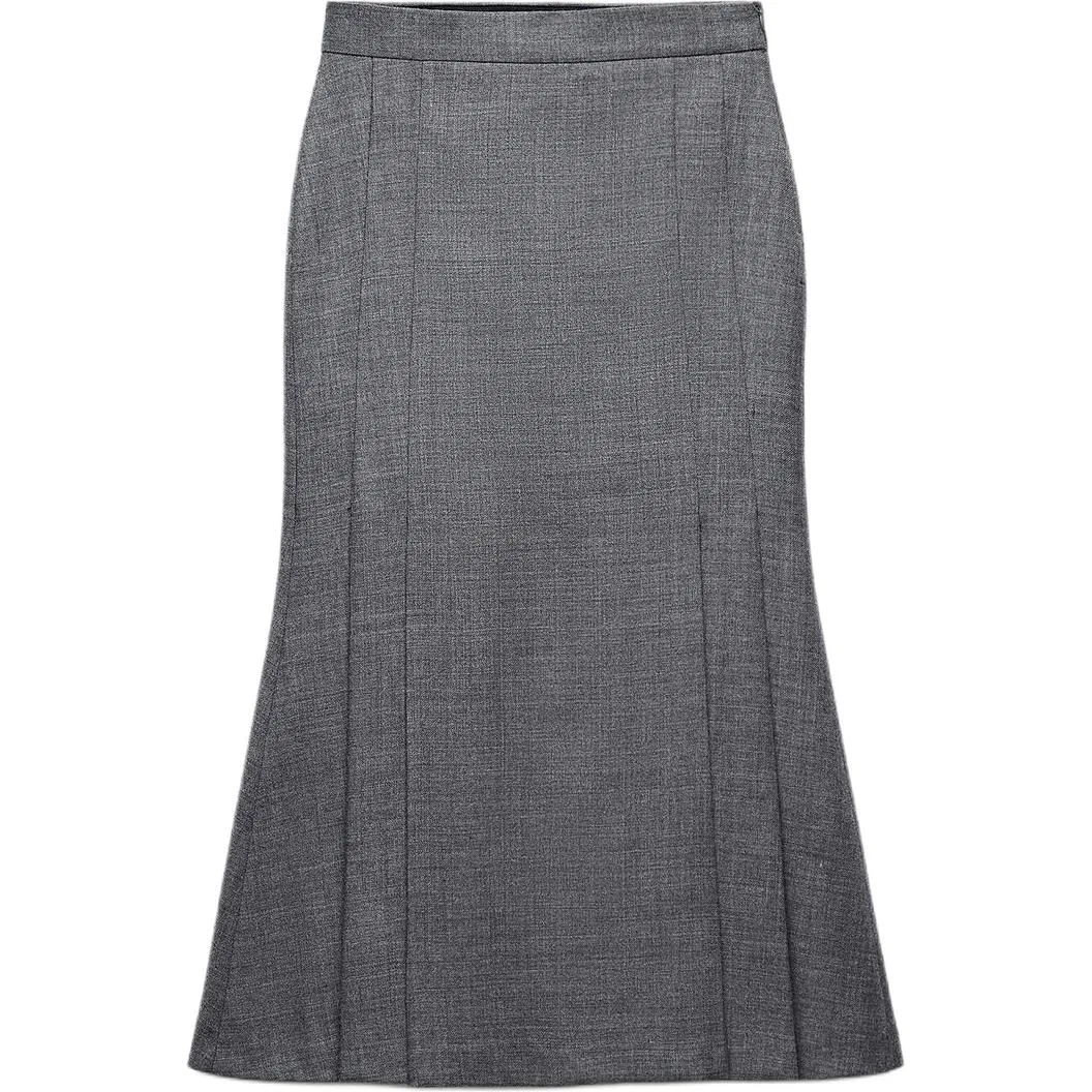 Женская длинная юбка Casual Long Skirt, ZARA, Gray