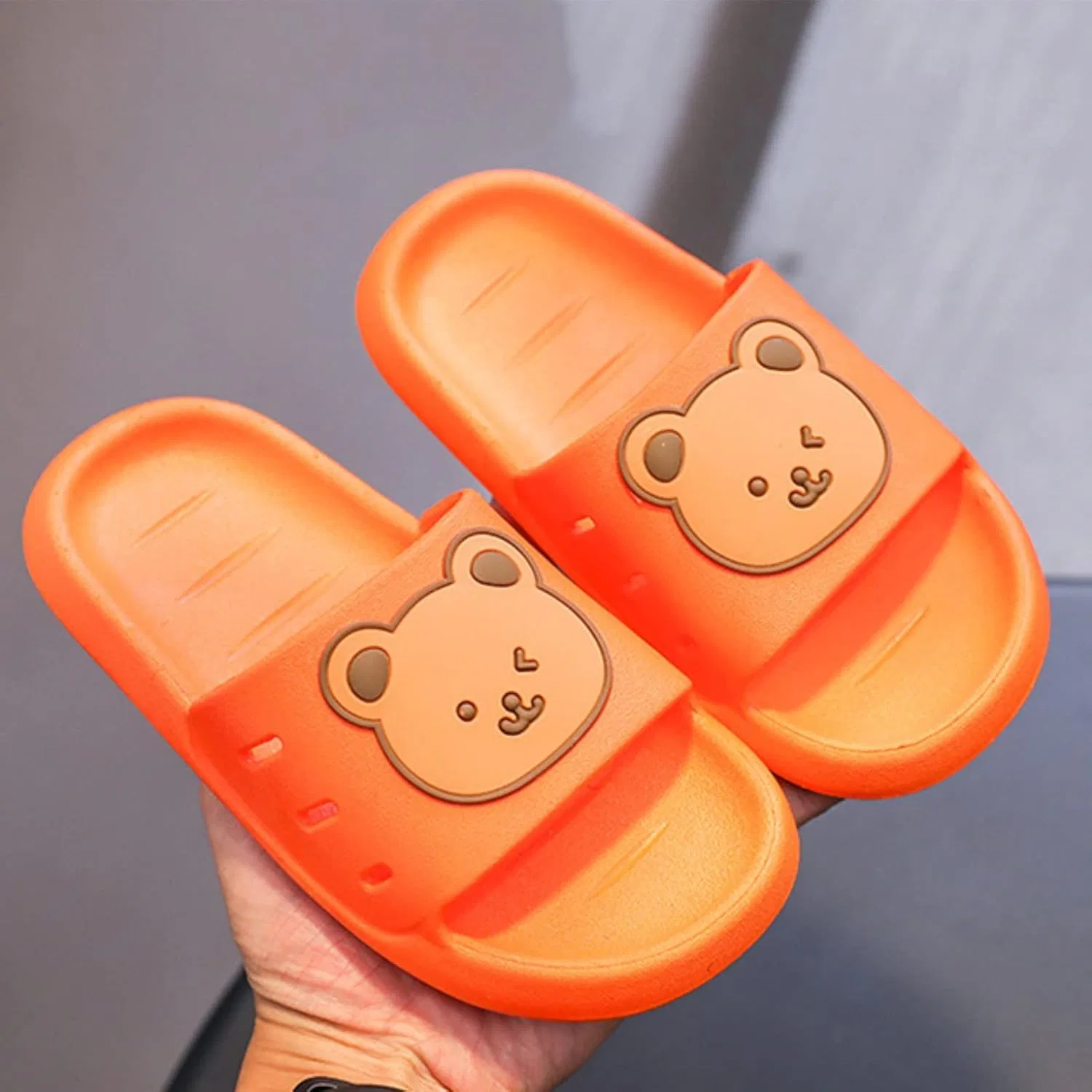 Детские спортивные сандалии с принтом для девочек и мальчиков, Orange — фото 2