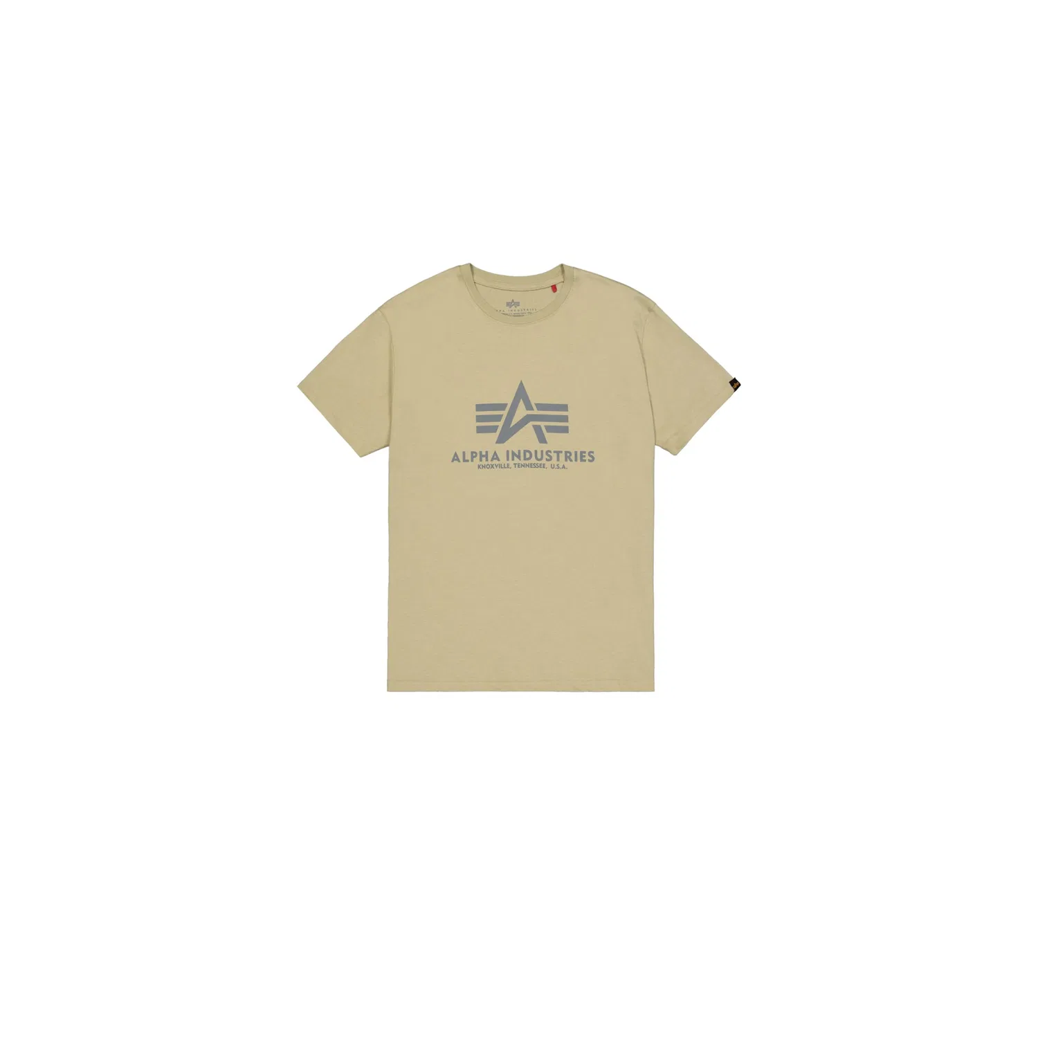 Детская хлопковая футболка Alpha Industries, Light Olive — фото 4