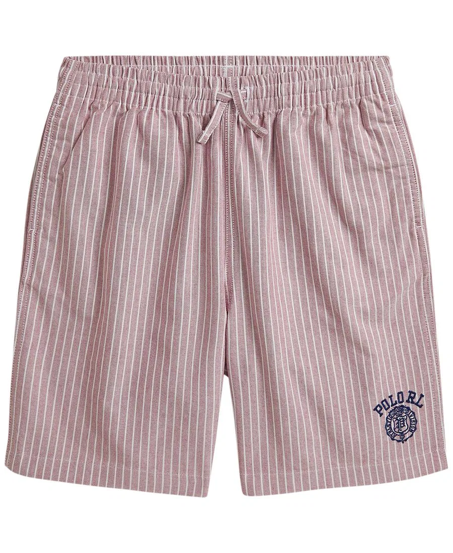 Шорты свободного кроя с вышивкой Polo Ralph Lauren, Burgundy White