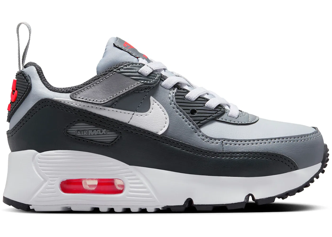 Детские кроссовки Lifestyle Nike Air Max 90 EasyOn, Wolf Grey Cool Grey Anthracite White