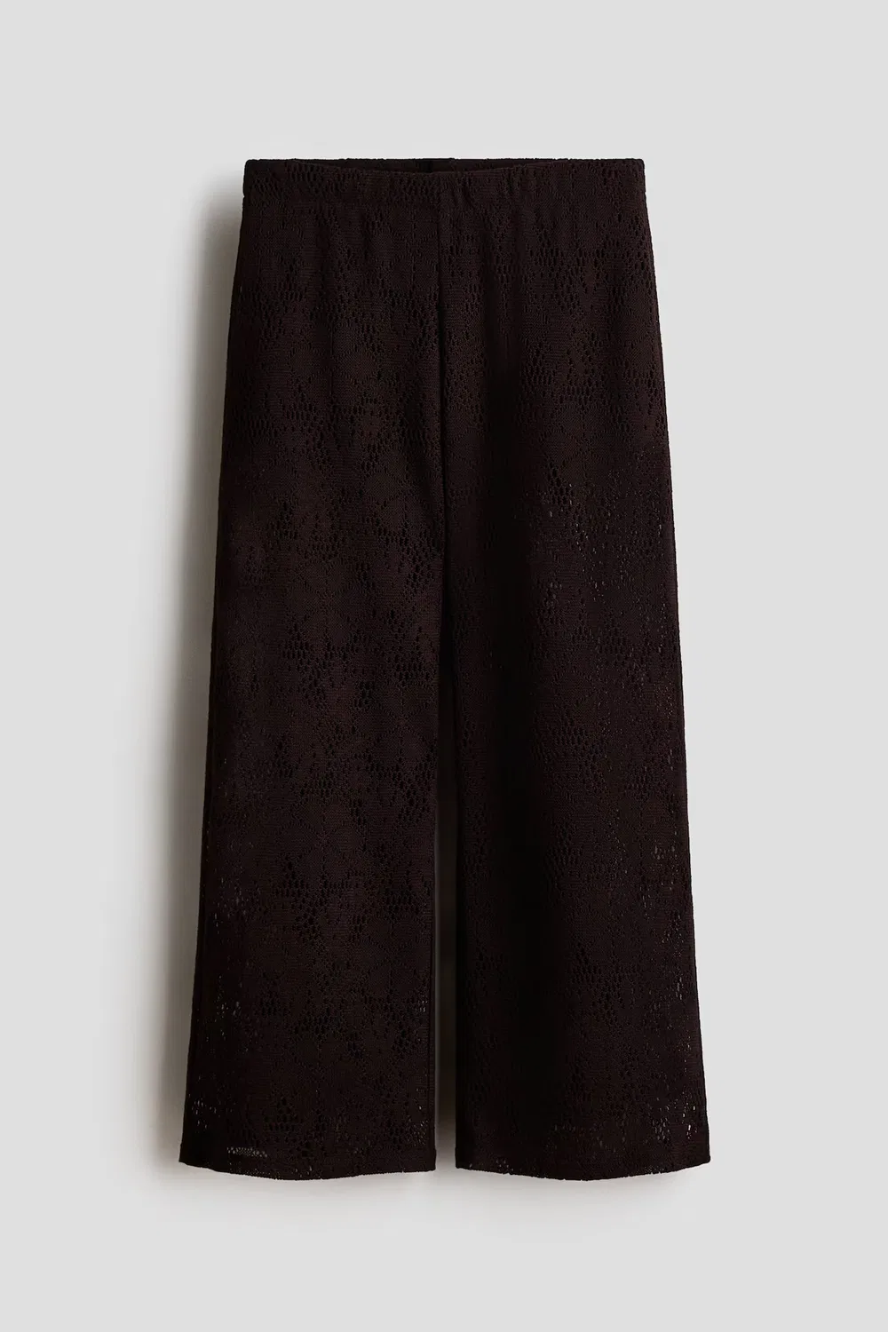 Брюки, имитирующие вязание крючком H&M, Dunkelbraun