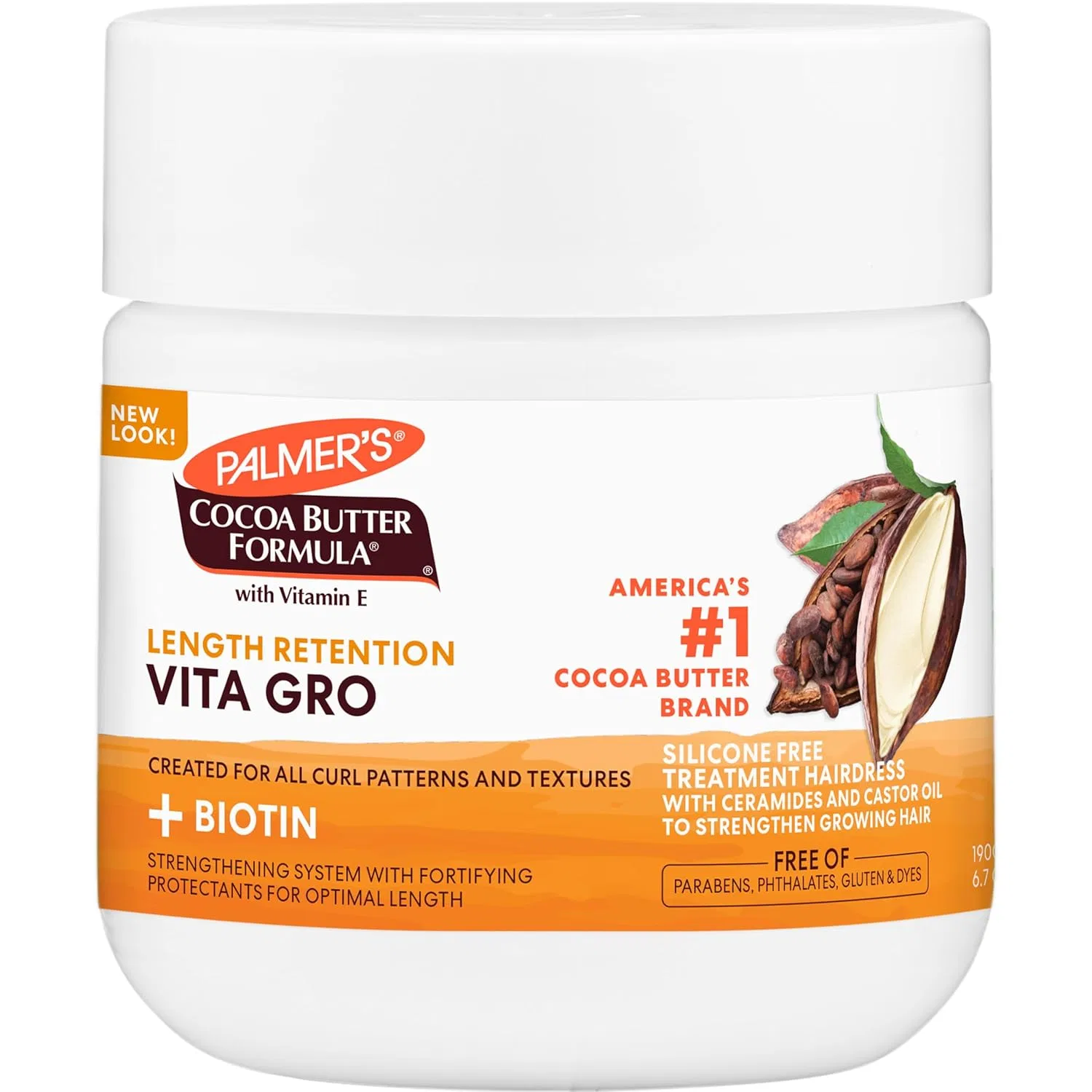 Масло для роста волос Palmer's Cocoa Butter & Biotin Length Retention Vita Gro, 190 мл