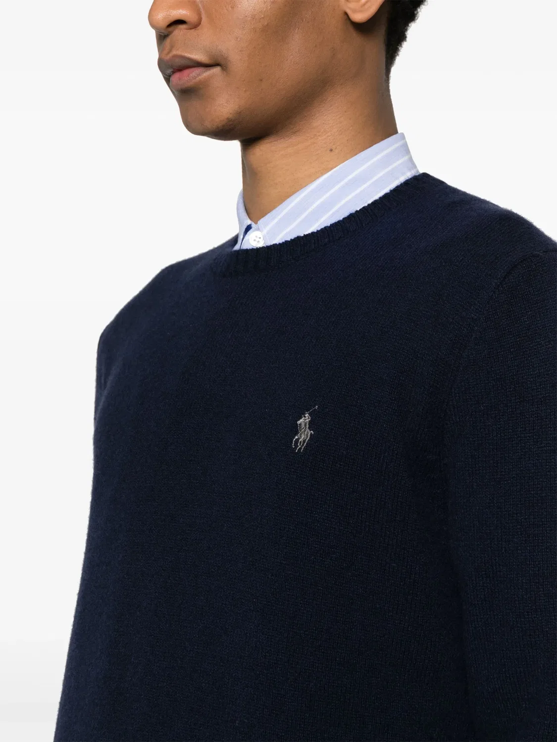 Polo Ralph Lauren Джемпер с вышитым логотипом, синий — фото 2