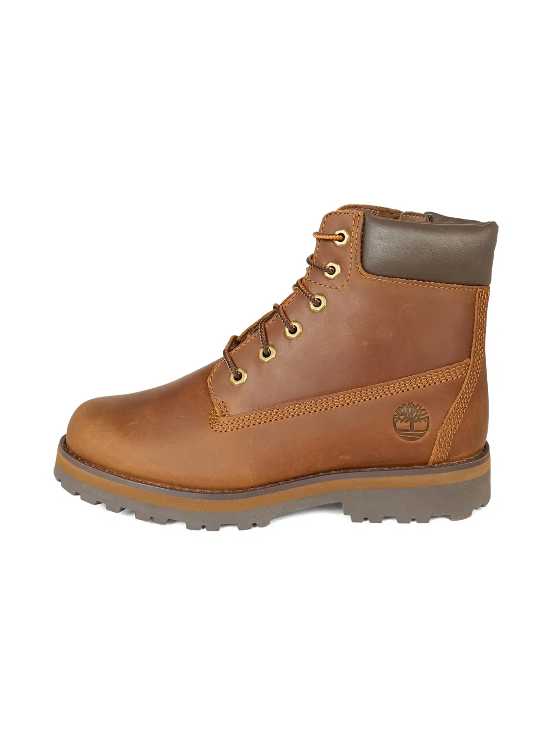 Ботинки с застежкой на шнурках и молнии Timberland, коричневый — фото 3
