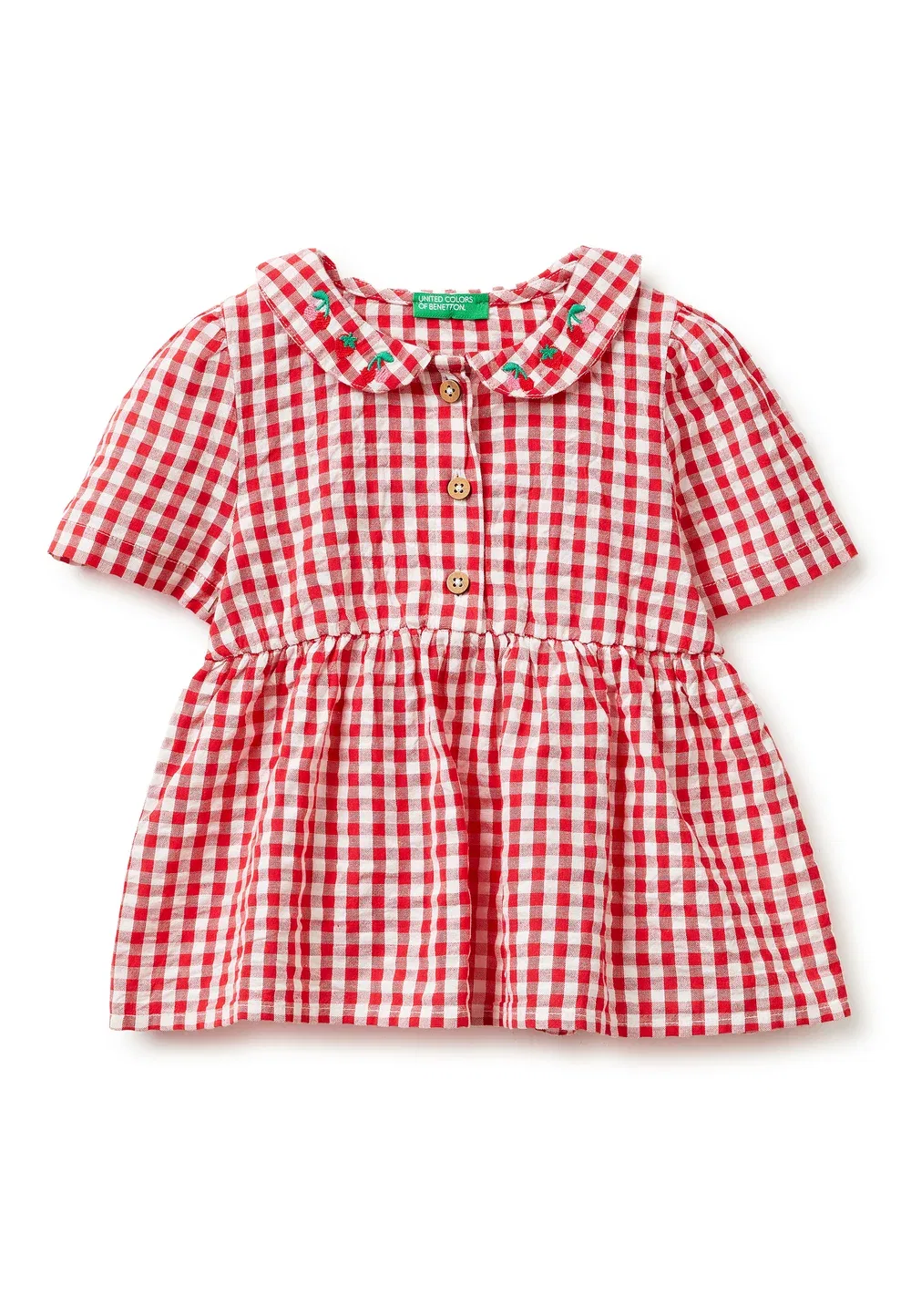 Клетчатая блузка United Colors Of Benetton, Red White