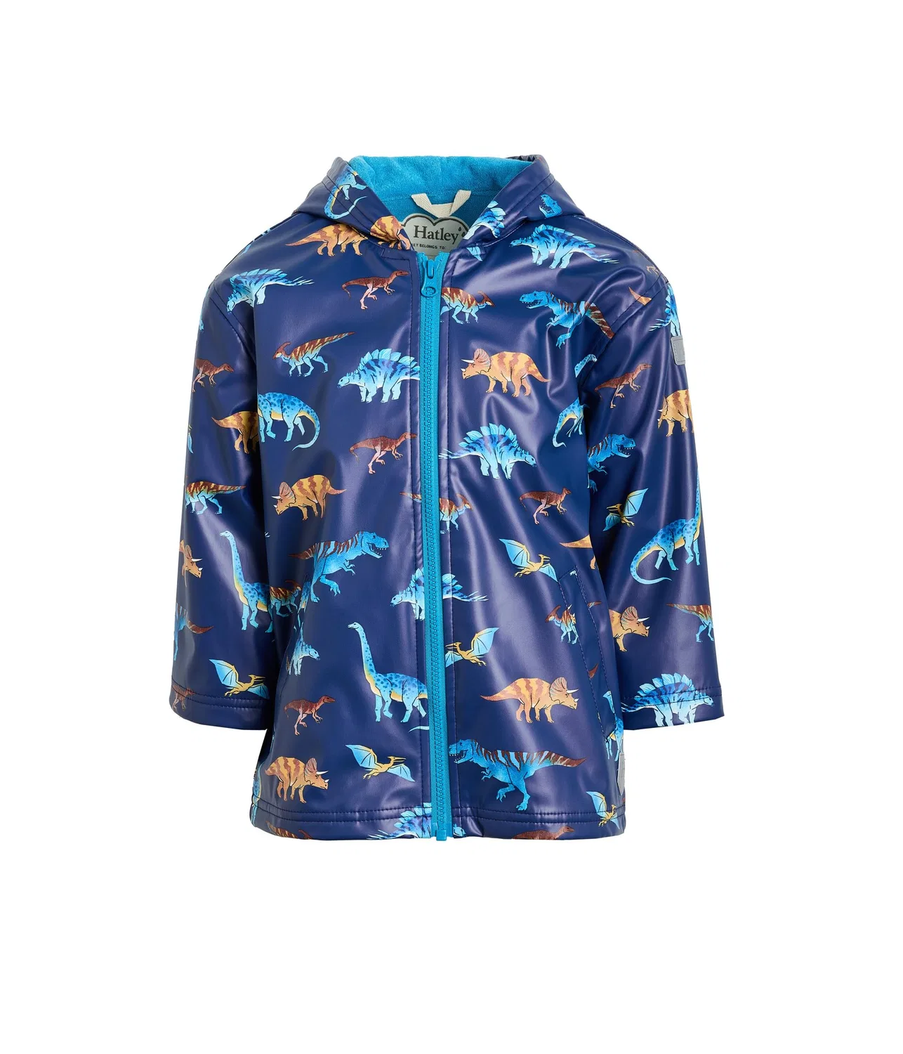 Красочный дождевик с динозаврами (для малышей/детей постарше) Hatley Kids, Blue
