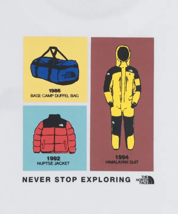 Футболка с эмблемой архив, The North Face Kids, белый — фото 3