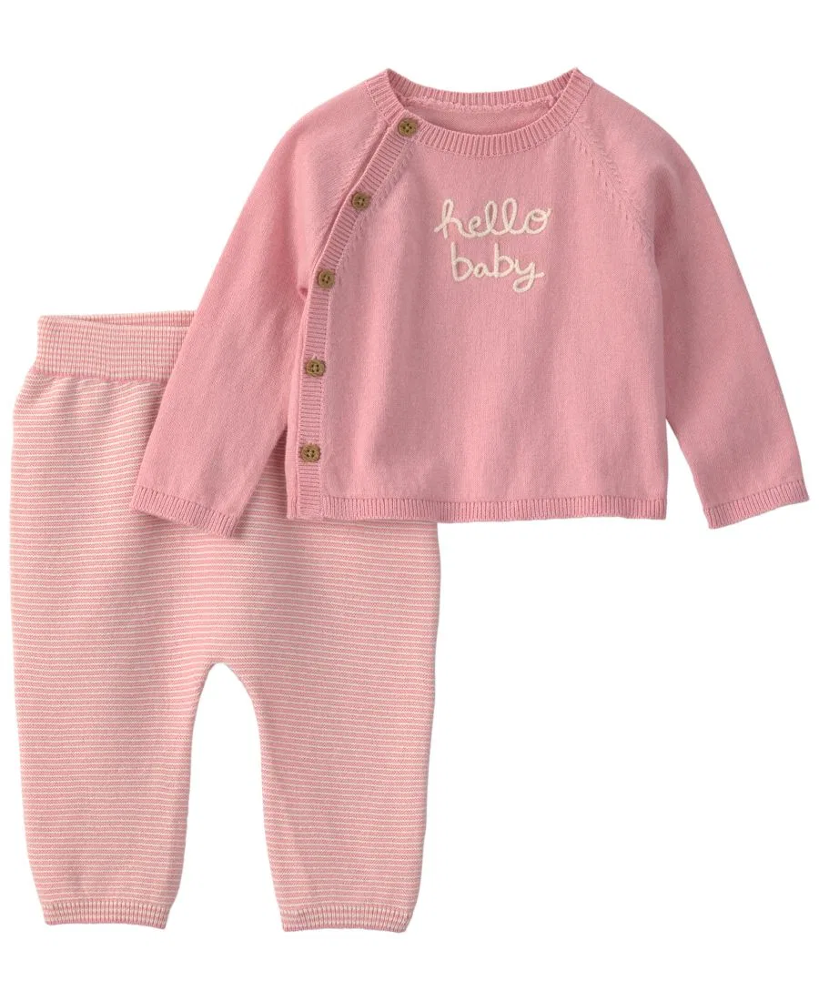 Комплект из лонгслива и брюк Hello Baby Carter's, Pink