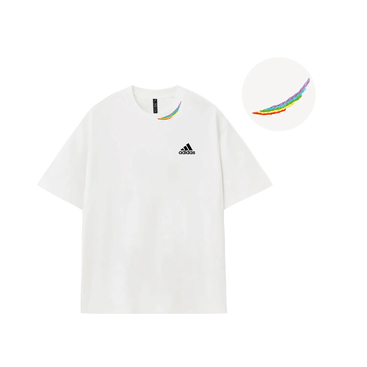 Футболки Adidas MUST HAVES, унисекс, круглый вырез, средней толщины, прямого кроя — фото 3