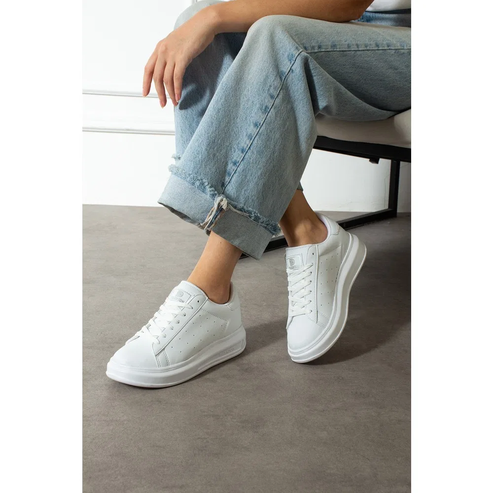 Детские спортивные кроссовки на шнуровке с плоской подошвой 156NAV Navi Shoes — фото 2