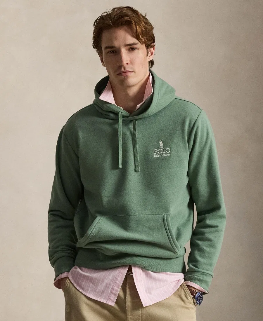 Худи с капюшоном и длинным рукавом, классический крой Polo Ralph Lauren, Fatigue