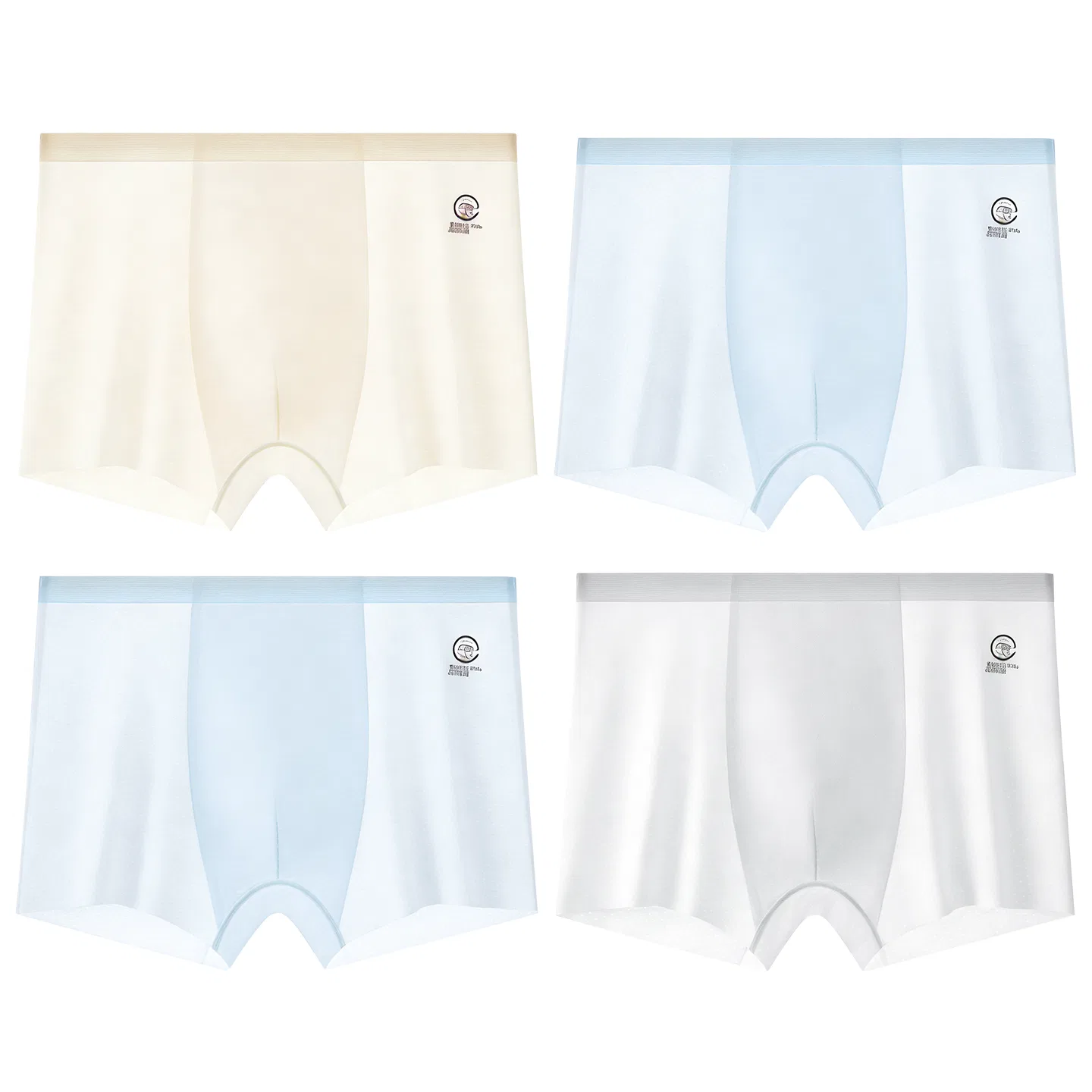Детские шорты для мальчиков сетчатые Red Bean, Champagne*1-Light Ice Blue*2-Light Pale Grey*1