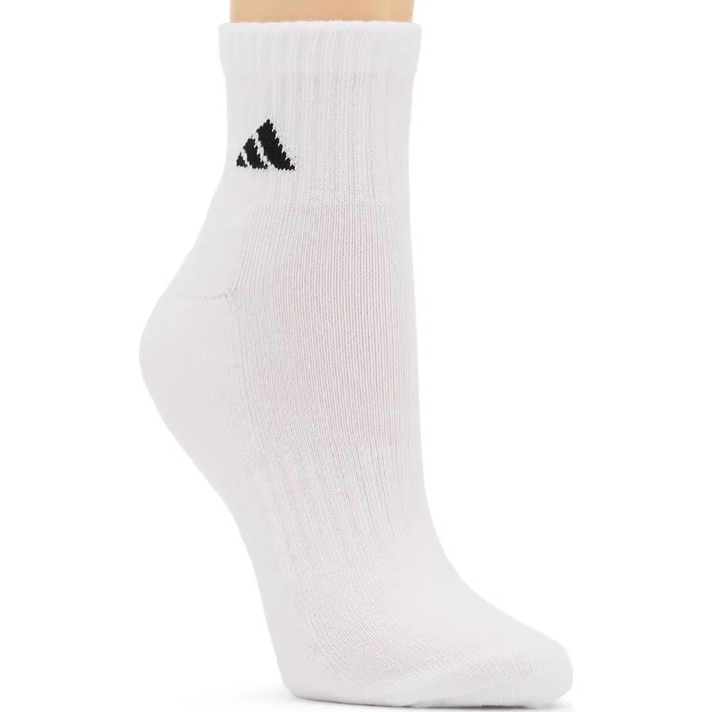 Мужские классические амортизирующие носки до щиколотки комплект из 6 пар Adidas, White/Black — фото 2
