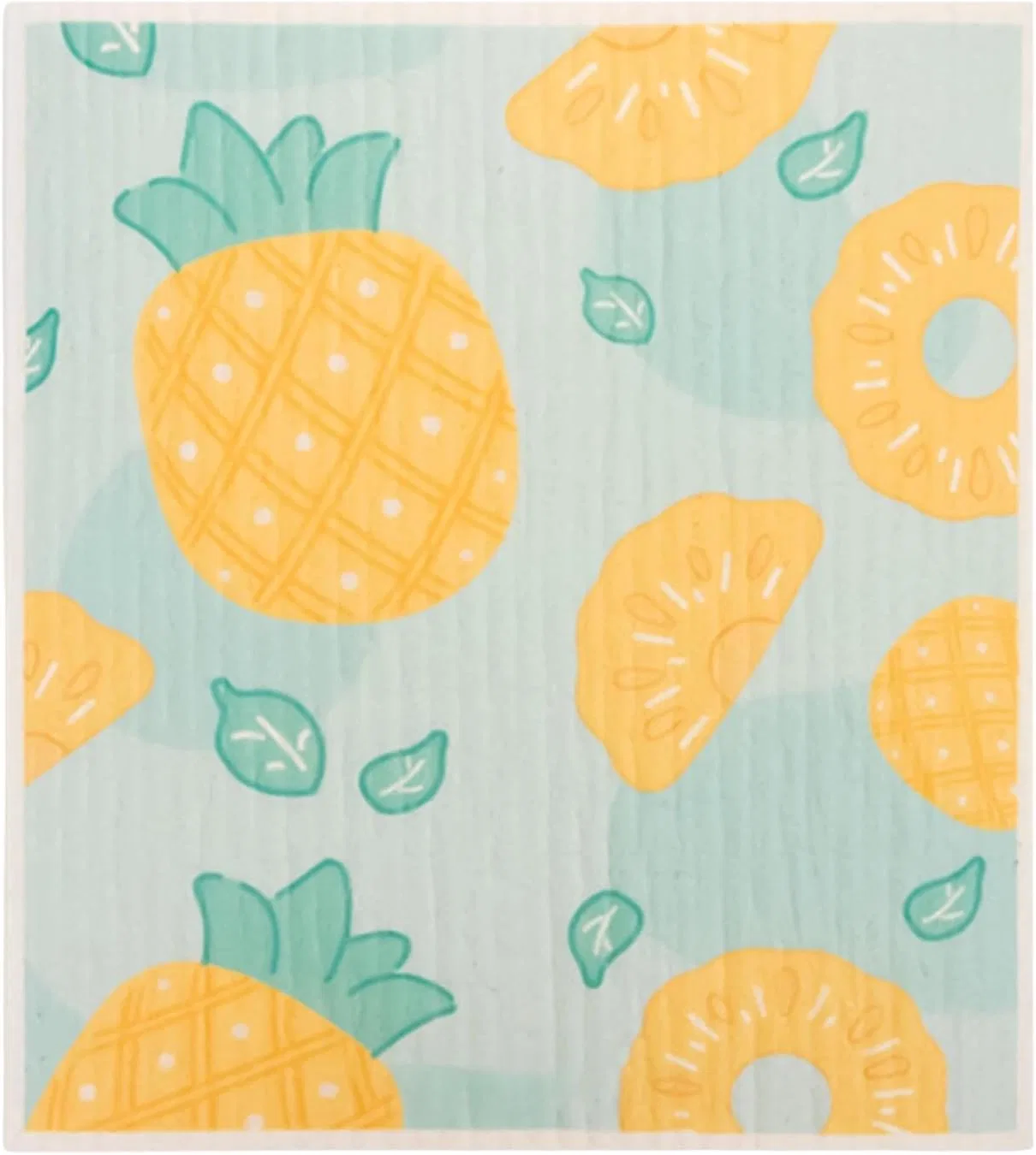 Кухонные полотенца из древесной массы и хлопка, Pekoluta, 1 шт, 18,2x18,2 см, Ananas