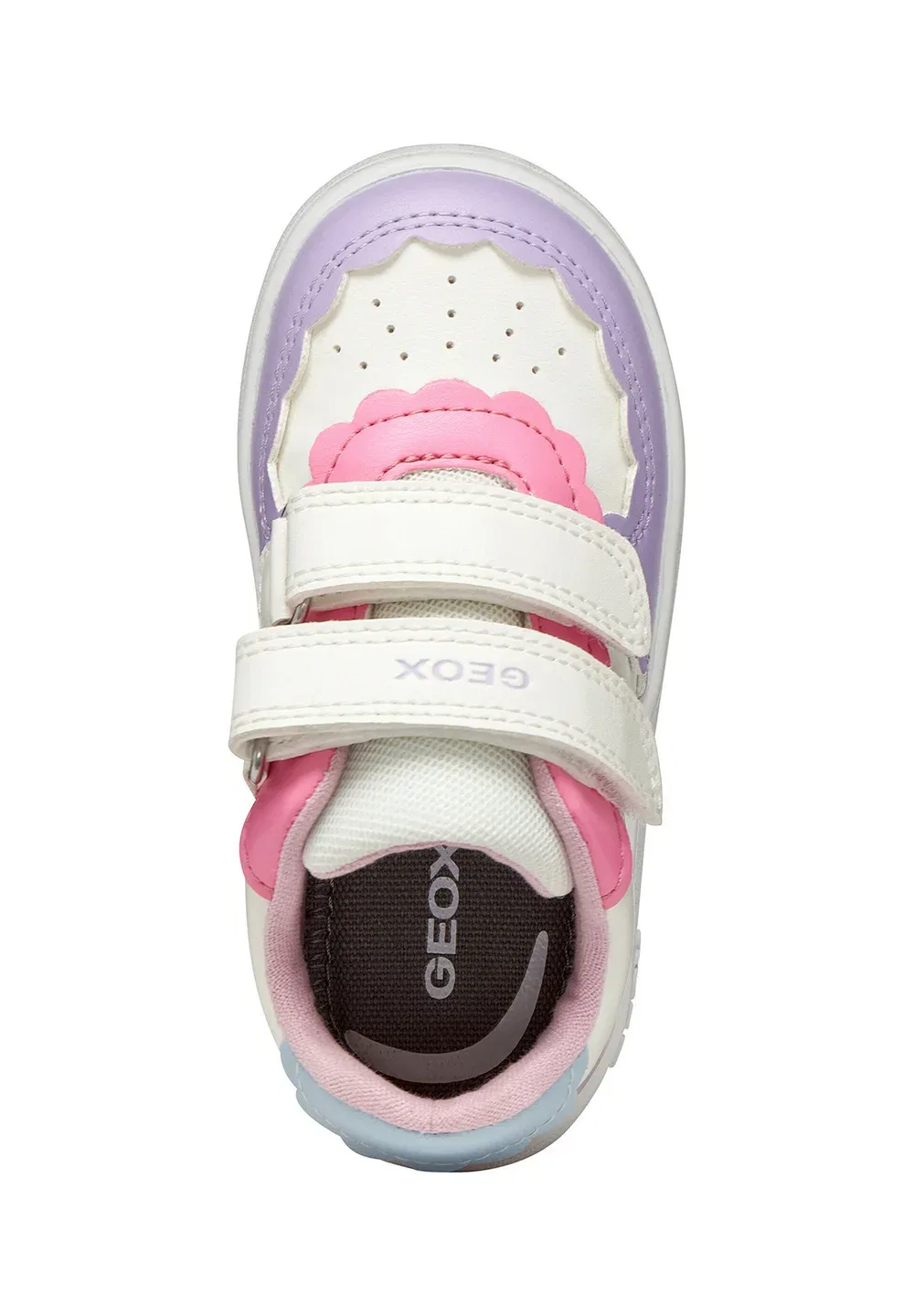 Clyper - детская обувь Geox, Optic White Light Lilac — фото 2