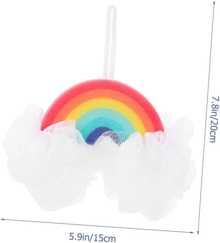 Губка для ванны Rainbow Bath Scrubber, DOITOOL, 4 шт, 20x15x7 см — фото 3