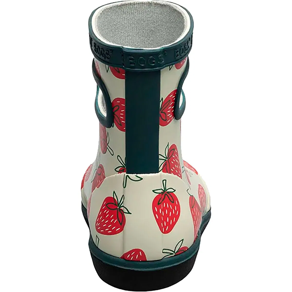 Детские сапоги дождевые для девочек Skipper ii strawberries rain boot Bogs, Moss/Multi — фото 4