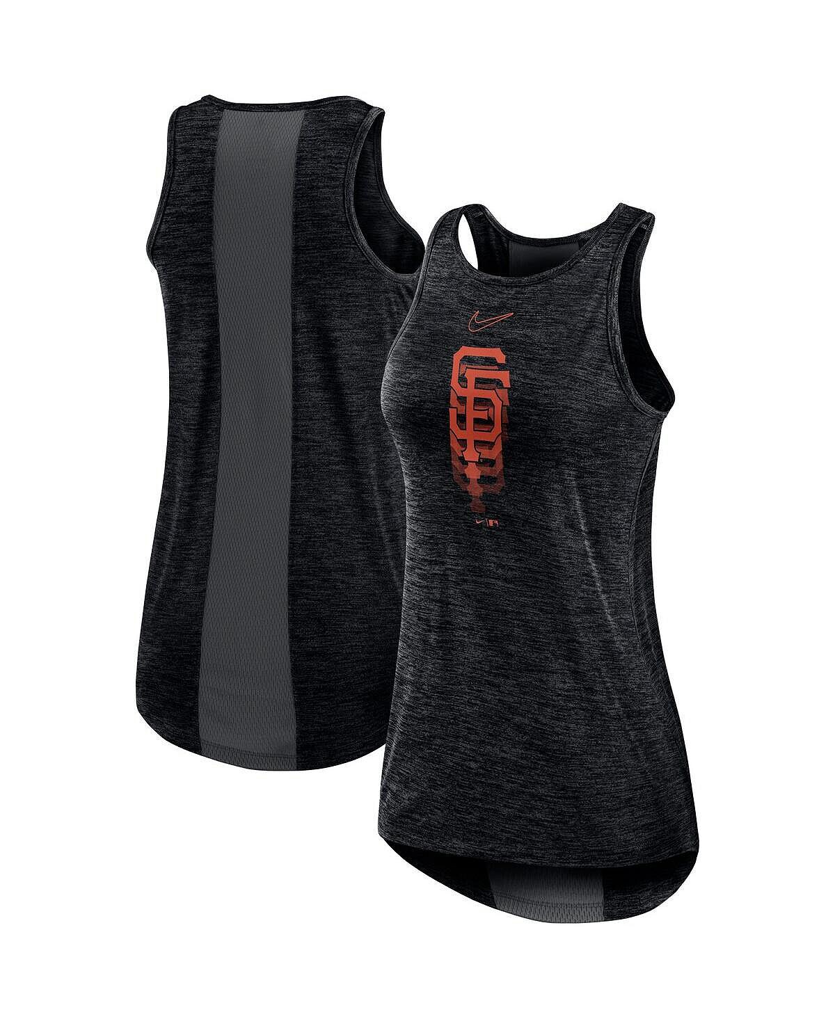 Женская черная майка san francisco giants с логотипом fade high neck performance Nike, черный — фото 2