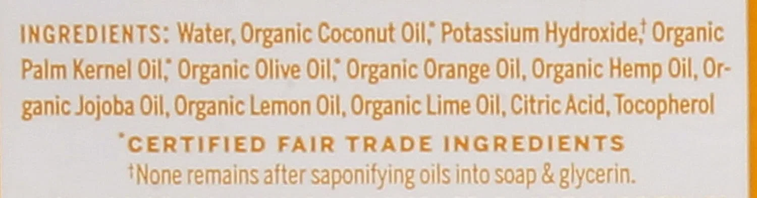 Жидкое мыло Dr. Bronner's Organic Citrus Orange Pure-Castile, 946 мл — фото 4