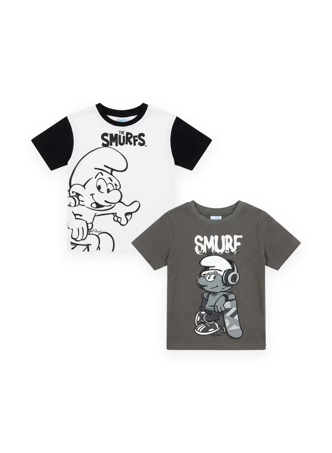 Комплект футболок с принтом Smurfs Trucare, мультиколор